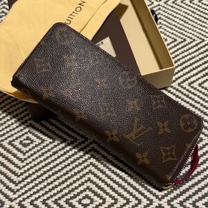 Louis Vuitton Clemence Monogram Zipper Wallet